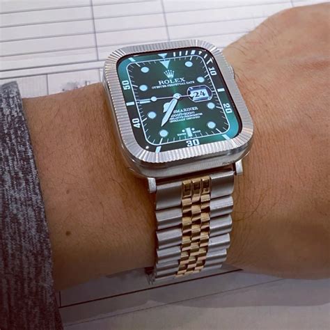 apple watvh with rolex straps